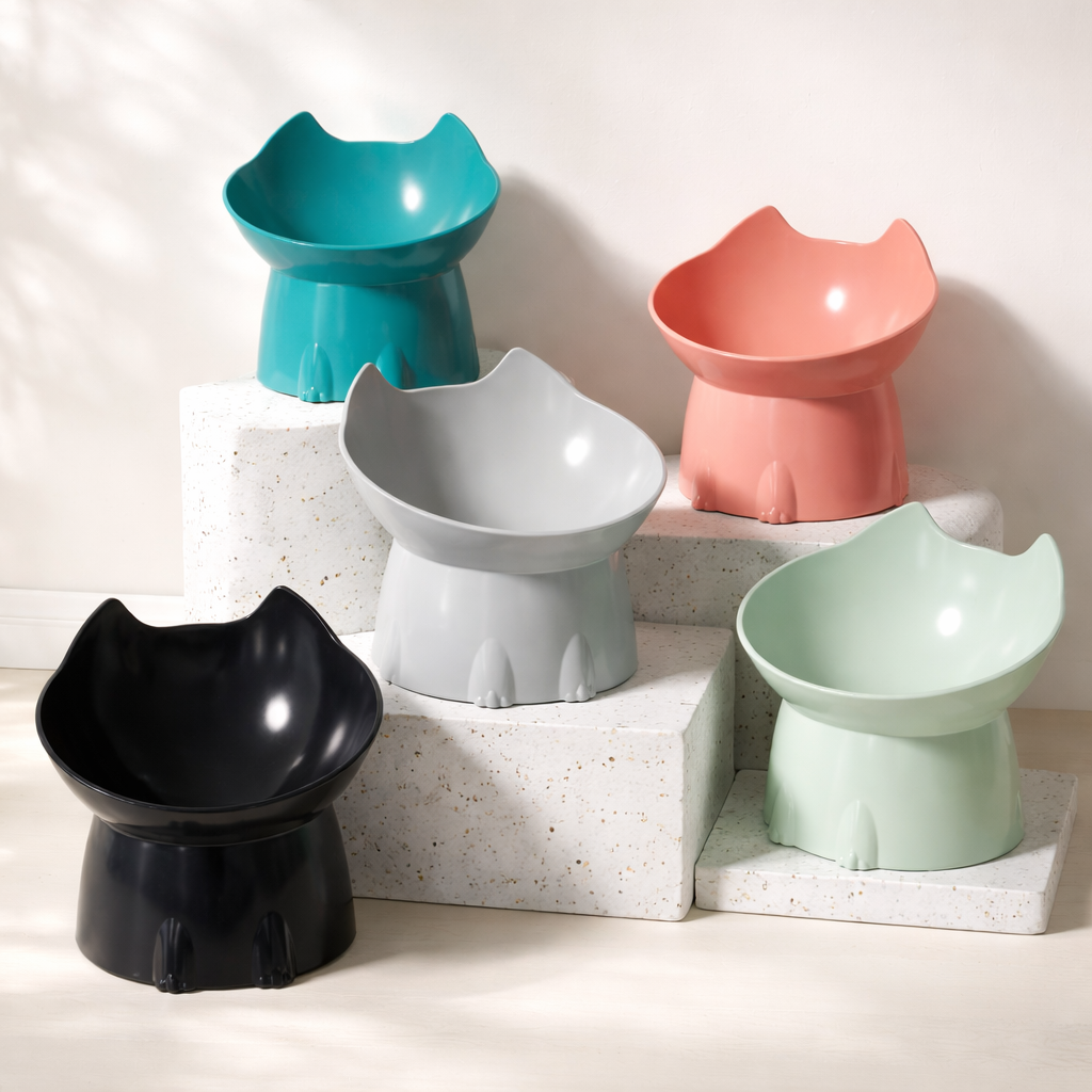 Elevated Pet Bowl – Ergonomic Raised Feeder with Anti-Tip Design
