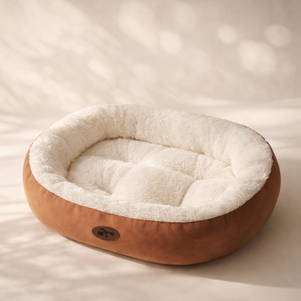 Cozy Oval Snuggle Pet Bed