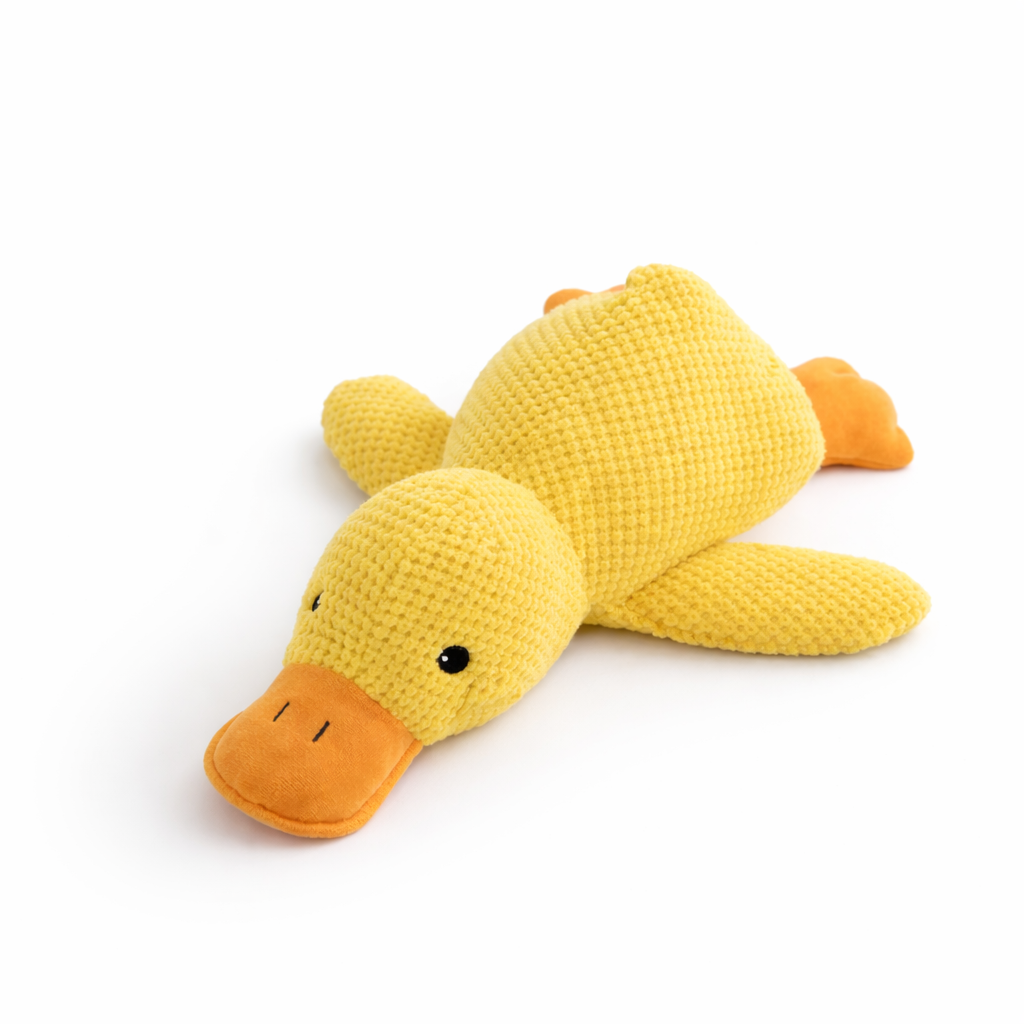 Stomping Duck Plush Dog Toy – Bite-Resistant & Teeth-Cleaning
