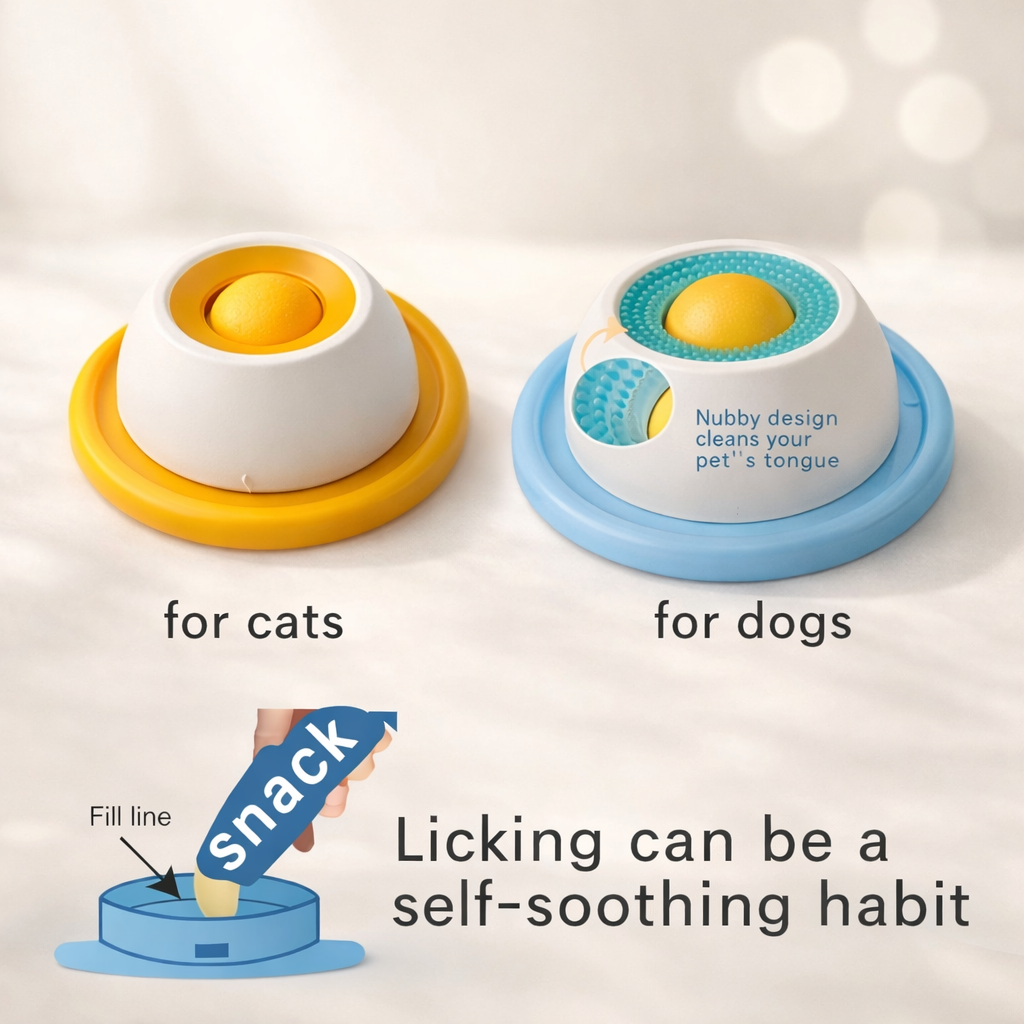 Pet Lick Mat – Slow Feeder & Dental Health Plate