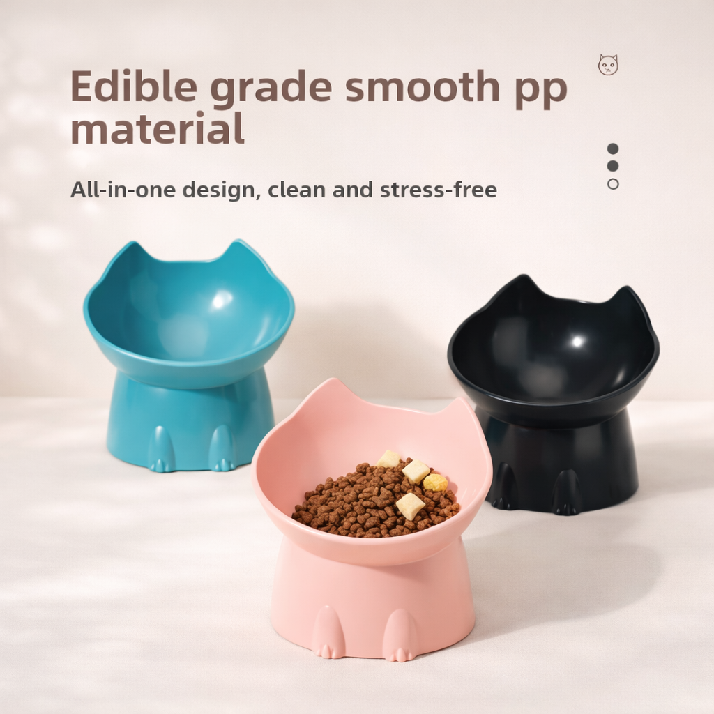 Elevated Pet Bowl – Ergonomic Raised Feeder with Anti-Tip Design